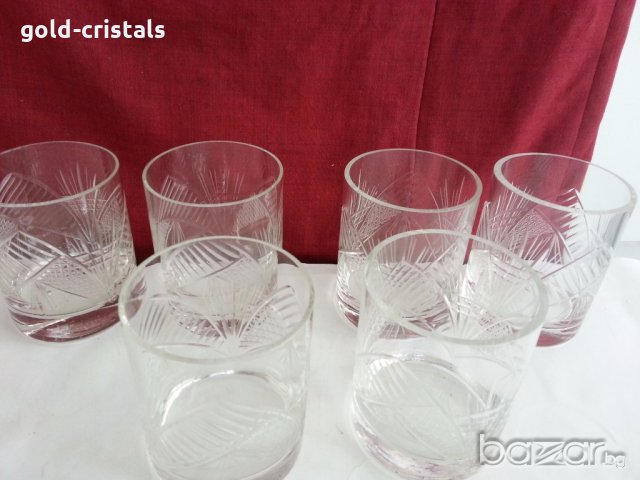  кристални чаши за уиски , снимка 2 - Сервизи - 20129381