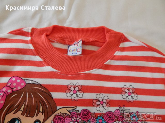 Блузка лека вата-4-5 год.- 100% памук - нова, снимка 6 - Детски Блузи и туники - 10072187