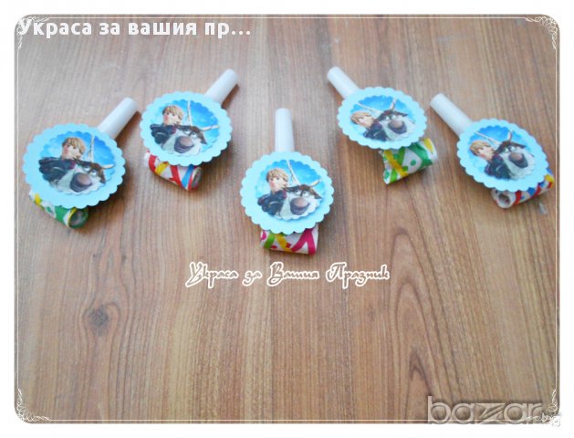 украса и аксесаори с елза и Анна за детски рожден ден, снимка 11 - Други - 15234679