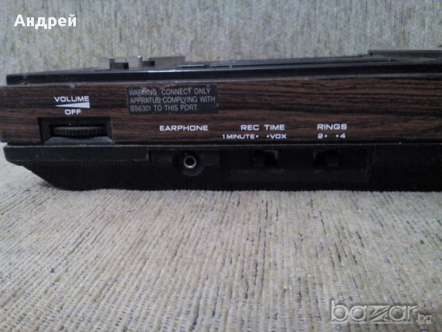 Стар телефонен секретар Panasonic, снимка 5 - Антикварни и старинни предмети - 17703656