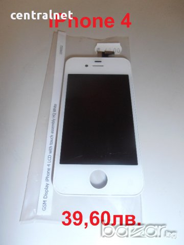 GSM Display iPhone 4 LCD with touch assembly White Висококачествен, снимка 1