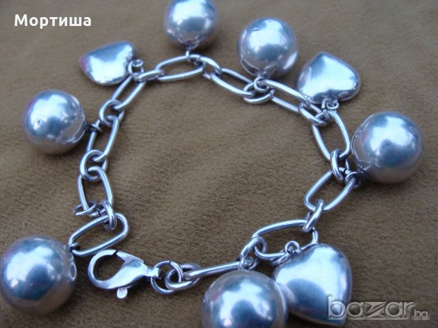  Масивна сребърна гривна , снимка 2 - Гривни - 19375086
