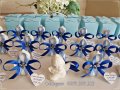 Ангелчета с кутийки - подаръчета за гости за кръщене синьо, снимка 1 - Подаръци за кръщене - 22226897