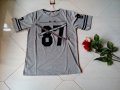 Тениска със номер 87 в сив цвят, снимка 1 - Тениски - 25610963