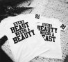 ЗА ВЛЮБЕНИ! BEAST & BEAUTY LOVE ТЕНИСКИ с номер ПО ИЗБОР! Или Поръчай с ТВОЯ ИДЕЯ, снимка 2