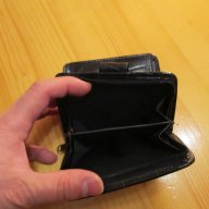 Красиво черно портмоне от дебела телешка кожа с много деления , снимка 6 - Портфейли, портмонета - 14062412