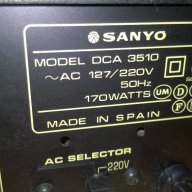 sanyo dca-3510-stereo amplifier-made in spain-внос швеицария, снимка 7 - Ресийвъри, усилватели, смесителни пултове - 10353212
