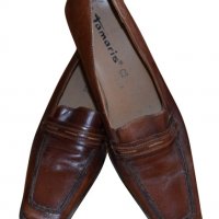 Tamaris ® дамски кожени обувки кафяви естествена кожа