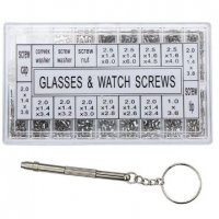 Комплект 600 миниатюрни часовникарски  винтчета, снимка 4 - Други инструменти - 23426025
