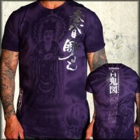 Мъжка тениска AFFLICTION HORIYOSHI TAISHAKU Heroes & Demons Asian Design S Small, снимка 9 - Тениски - 25982806