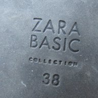 дамски боти ZARA®  BASIC original, N- 38, 100% естествена кожа,GOGOMOTO.BAZAR.BG®, снимка 1 - Дамски боти - 16910619