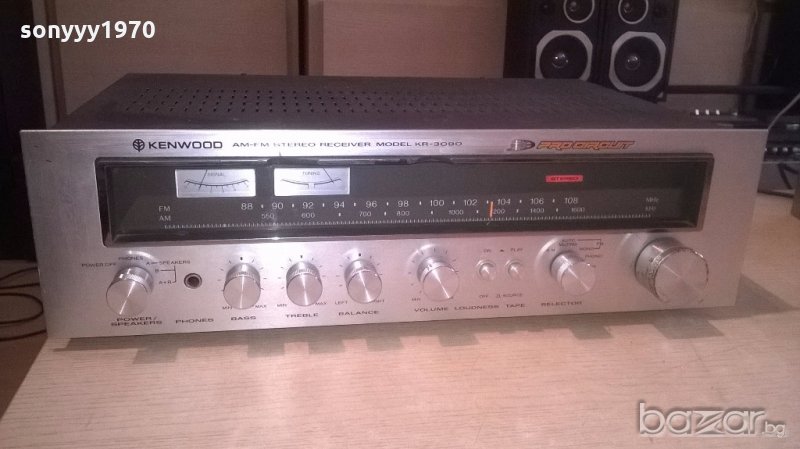 kenwood kr-3090-stereo receiver-made in japan-внос швеицария, снимка 1