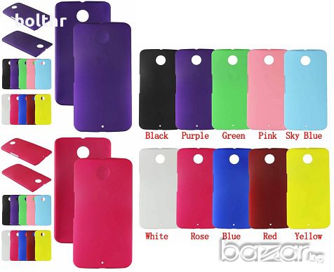  ТЪНЪК ЦВЕТЕН ТВЪРД ГРЪБ ЗА MOTOROLA NEXUS 6, снимка 1