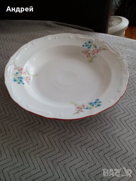 Стара порцеланова чиния,плато #2, снимка 1