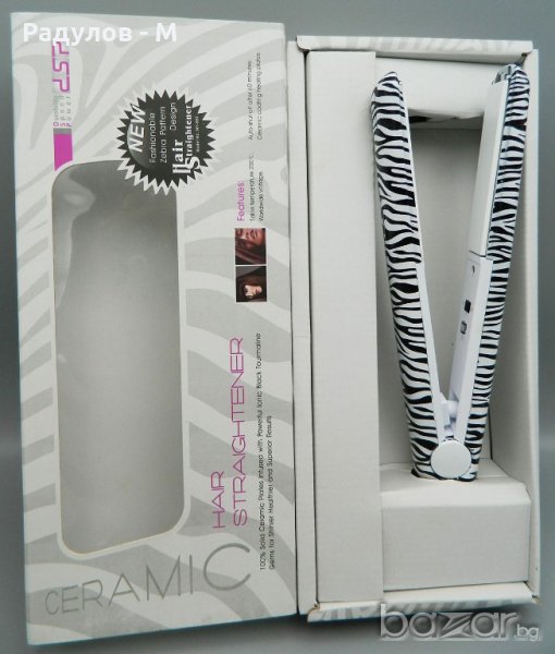 Преса за коса за изправяне керамична Pritech ТВ 662 тигрова, снимка 1