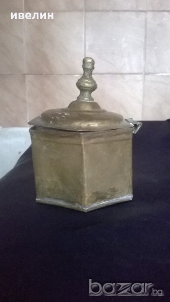 стара месингова кутия, снимка 1