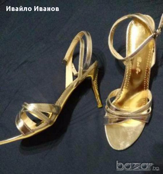 Официални дамски обувки, сребърен цвят, снимка 1