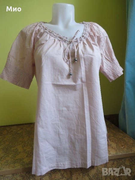 Cream, памучна бродирана блуза, 40, пепел от рози, снимка 1