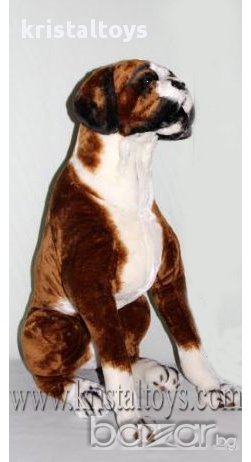 Голяма плюшена играчка Голямо плюшено куче Боксер, снимка 1