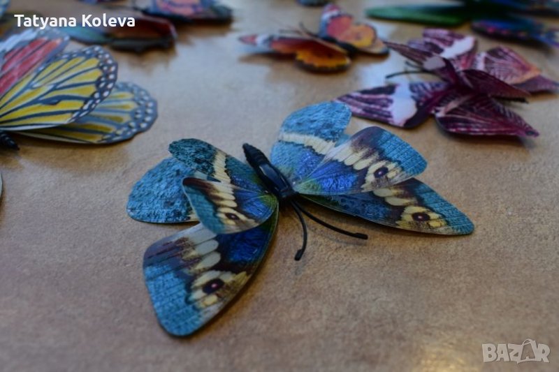 3D пеперуди за декорация с двойни крила СВЕТЕЩИ, снимка 1
