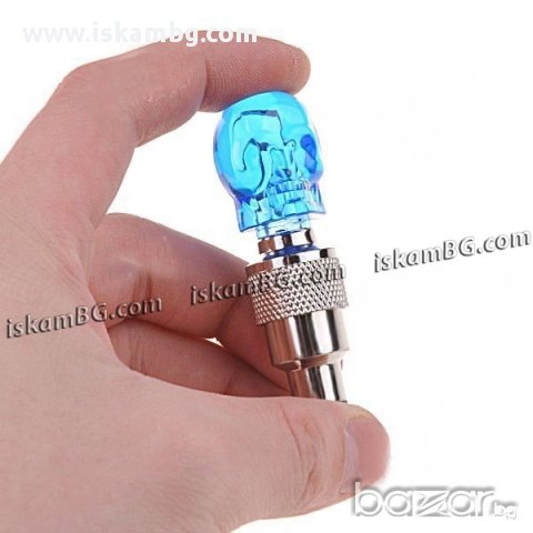 Светещи капачки за вентили - черепи - код 0499, снимка 2 - Аксесоари и консумативи - 13899430