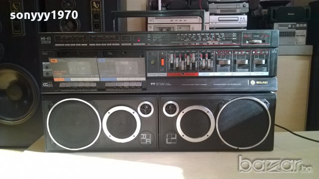 Sound electronic pc-190 hi-fi голям двукасетъчен, снимка 4 - Радиокасетофони, транзистори - 13786000