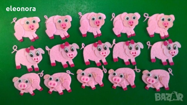 Фигурки от филц за декорация, снимка 11 - Други - 9304954