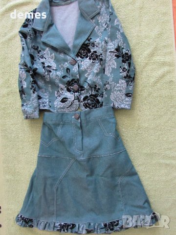 Ново костюмче пола и сако размер 128, снимка 1 - Детски комплекти - 23247149