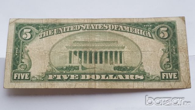 Rare $ 5 DOLLARS STAR NOTE 1934 SILVER CERTIFICATE, снимка 6 - Нумизматика и бонистика - 19417298
