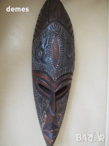  Африканска маска от абанос и мед