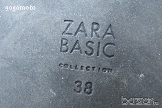 дамски боти ZARA® BASIC original, N- 38, 100% естествена кожа,GOGOMOTO.BAZAR.BG®