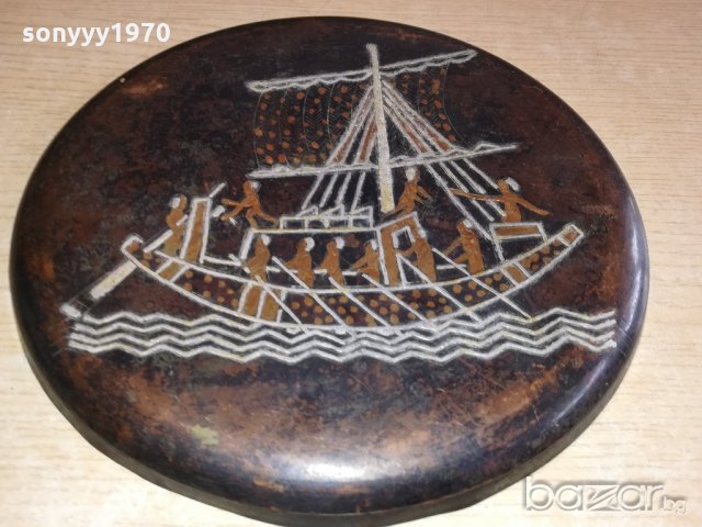 ретро колекция-метална чиния за стена-внос швеицария-24см