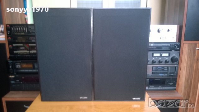 sanyo sx-33 hi-fi speaker system 40/60 wata 8 oma-внос швеицария, снимка 1