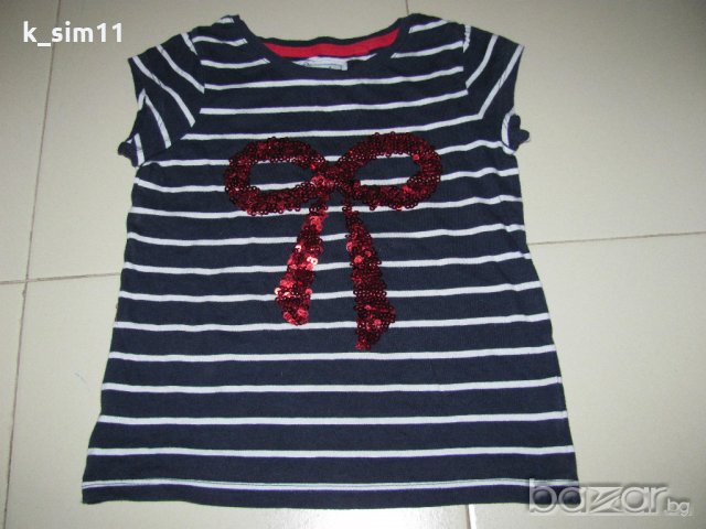 Лот 3 блузи с къс ръкав на Next за 3-4 г, снимка 2 - Детски комплекти - 18813768