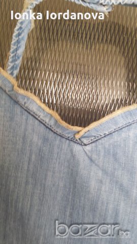 Дънкова лятна рокля, размер М, снимка 4 - Рокли - 18650775