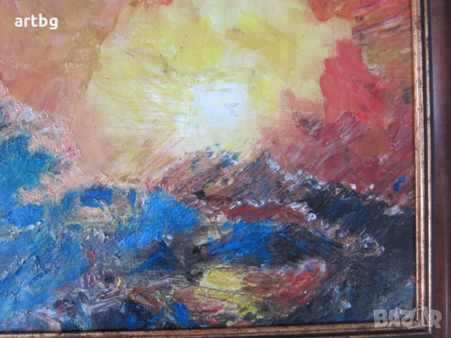 Автентична картина "Буря, море"