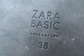 дамски боти ZARA®  BASIC original, N- 38, 100% естествена кожа,GOGOMOTO.BAZAR.BG®