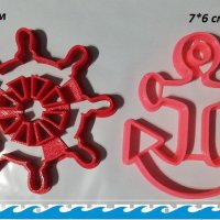 Рул Котва пластмасов резец форма за фондан тесто бисквитки, снимка 1 - Форми - 25458354