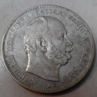 5 марки Германия 1874г, снимка 1 - Нумизматика и бонистика - 21971968