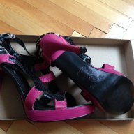 Сандали от естествена кожа на висок ток, снимка 3 - Дамски обувки на ток - 11076529