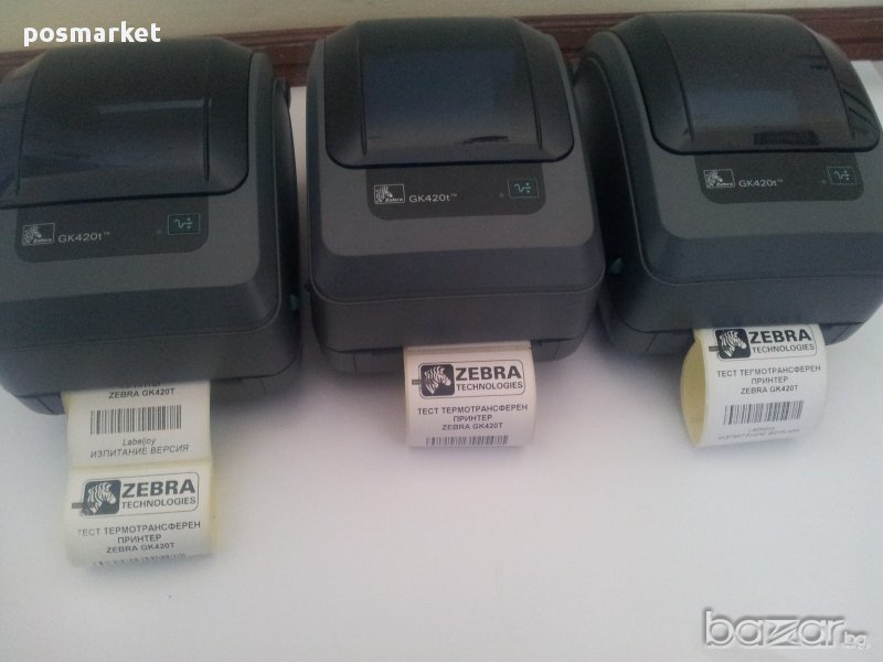  Етикетен термотрансферен принтер ZEBRA Gk420, снимка 1