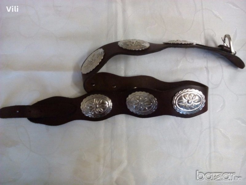 Дамски колан - естествена тележка кожа - като нов !, снимка 1