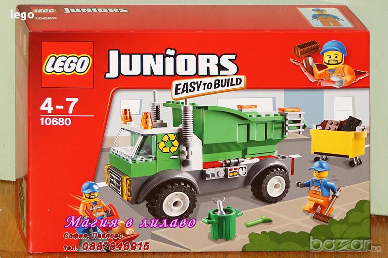 Продавам лего LEGO Juniors 10680 - Камион за боклук, снимка 1