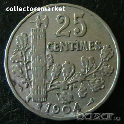 25 сантима 1904, Франция, снимка 1