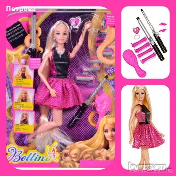 Комплект кукла с фризьорски аксесоари, снимка 1