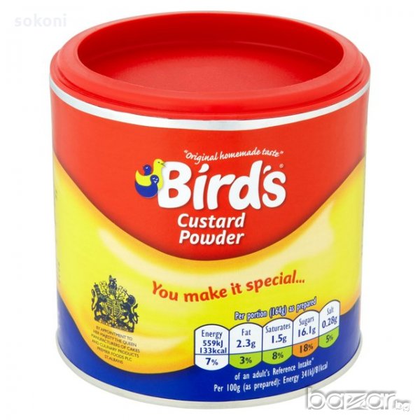 Bird’s Custard powder / Бърдс Яйчен крем на прах 300гр, снимка 1