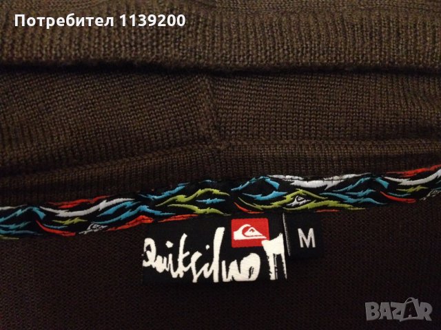 Quicksilver М мъжки суичър жилетка с цип и качулка , снимка 11 - Суичъри - 23995631