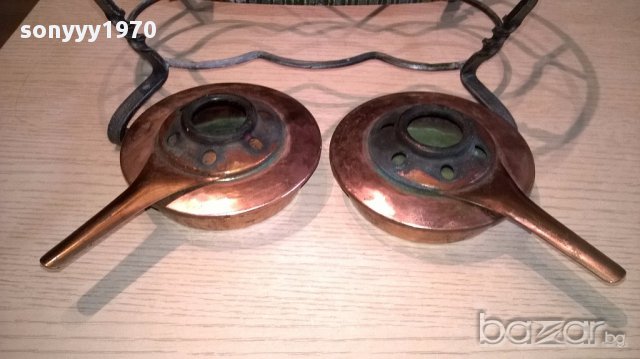 Ретро котлон за ФОНДЮ с два спиртника-30/11/23см-внос швеицария, снимка 8 - Антикварни и старинни предмети - 14884180