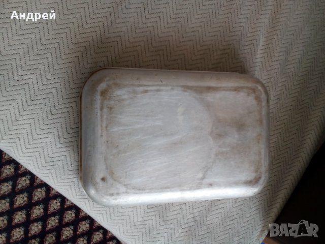 Стара алуминиева тава, снимка 6 - Антикварни и старинни предмети - 24604894