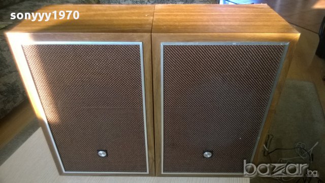 onkyo-stereo speakers-ретро тонколони -40/25/18см-2 броя от швеицария, снимка 2 - Ресийвъри, усилватели, смесителни пултове - 8770728